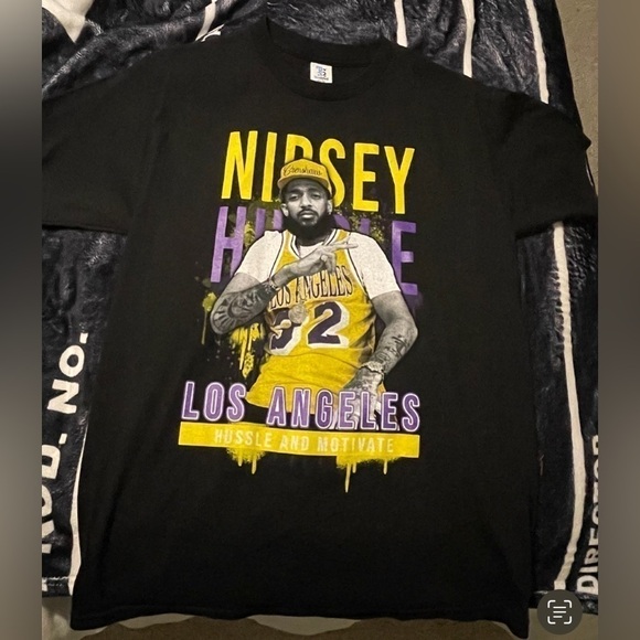 Tops - Black Nipsey Hustle T-Shirt
